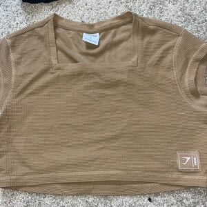 Square neck Gymshark crop top